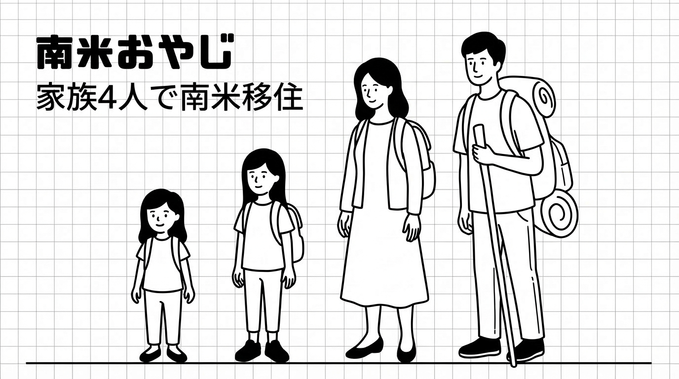 南米おやじ — 家族4人で南米移住