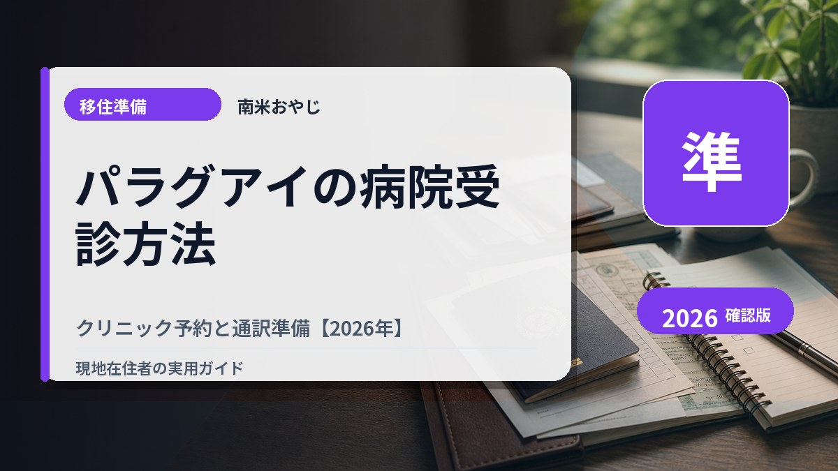 パラグアイの病院受診方法｜クリニック予約と通訳準備【2026年】 の内容を表すサムネイル画像