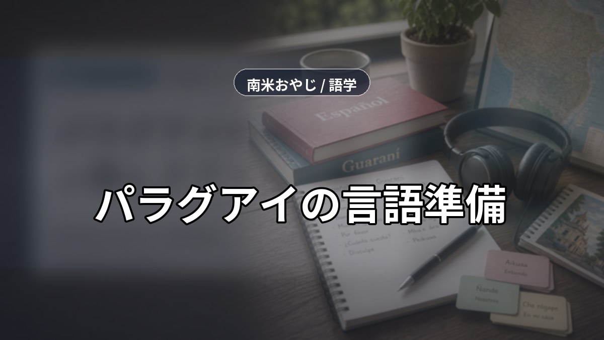 パラグアイのスペイン語とグアラニー語｜移住前の学び方【2026年】 のサムネイル画像