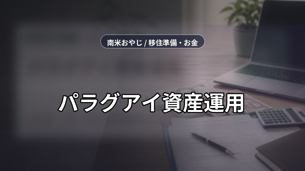 パラグアイ資産運用｜USD預金・国債・銀行口座の確認項目【2026年】 のサムネイル画像