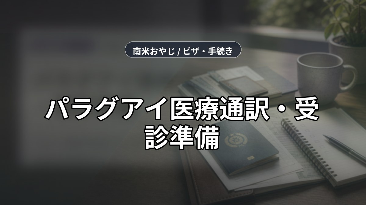 パラグアイ医療通訳・受診準備｜スペイン語が不安な人へ【2026年】 のサムネイル画像