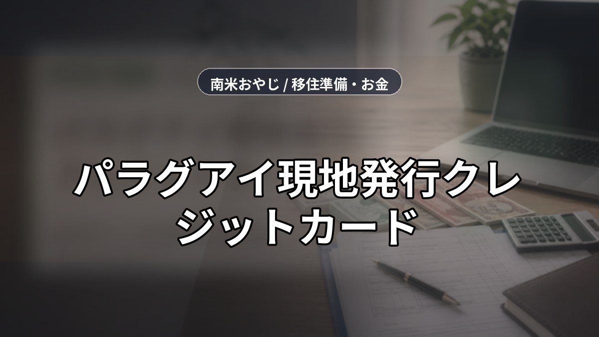 パラグアイ現地発行クレジットカード｜銀行系カードの確認項目【2026年】 のサムネイル画像