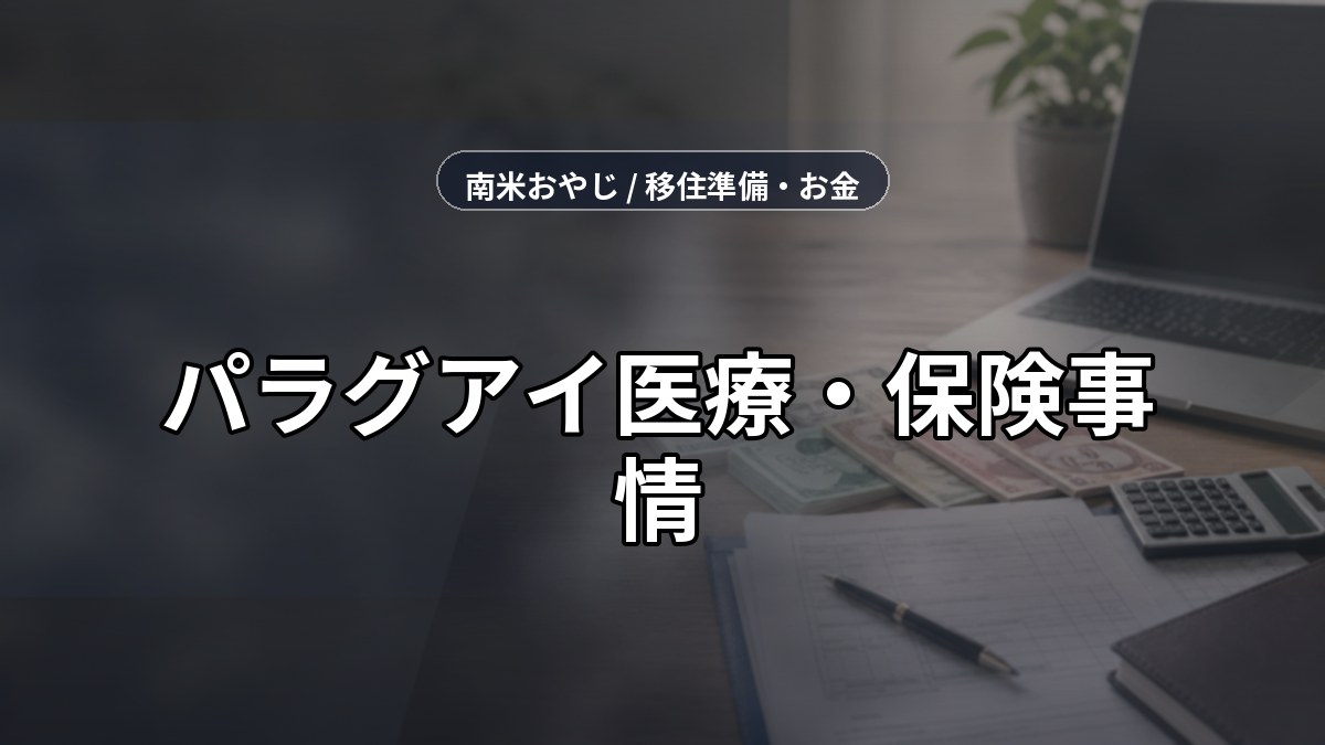 パラグアイ医療・保険事情｜病院選びと加入前の注意点【2026年】 のサムネイル画像