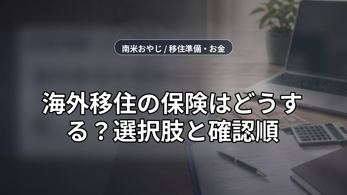 海外移住の保険はどうする？選択肢と確認順【2026年】 のサムネイル画像