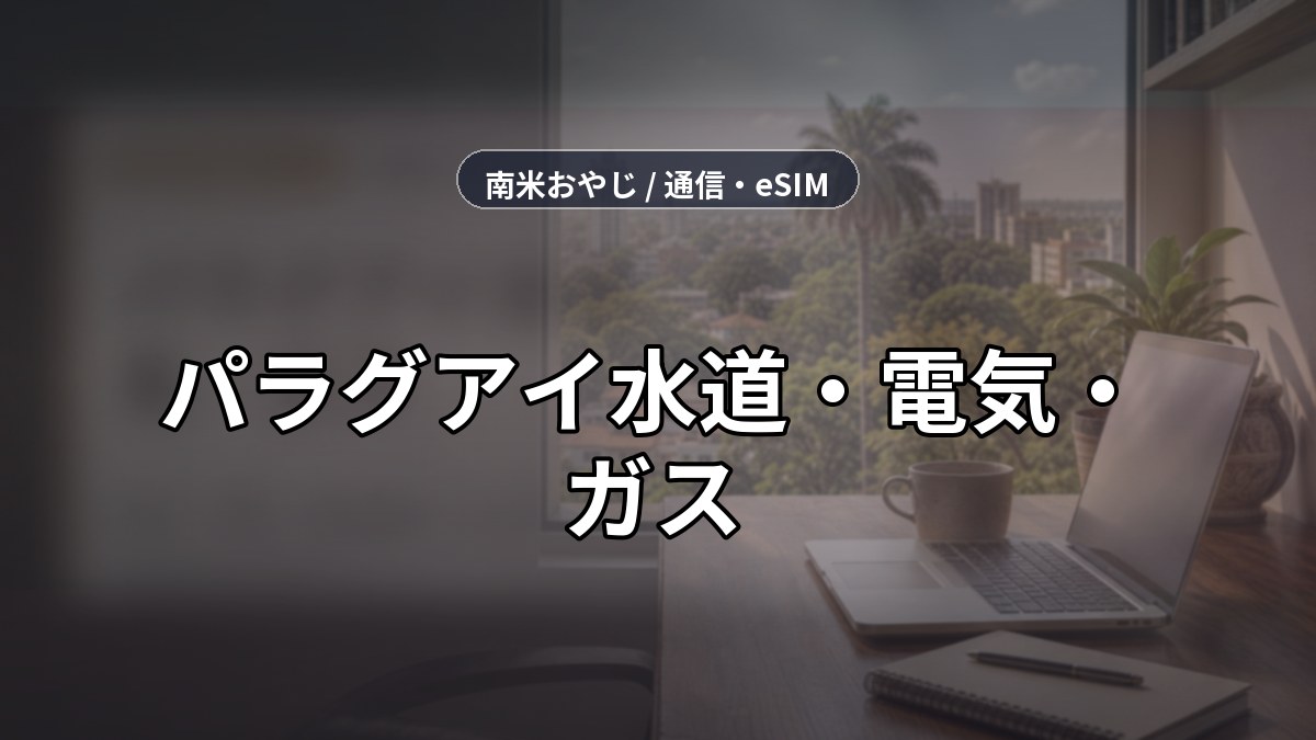 パラグアイ水道・電気・ガス｜料金・停電・通信確認【2026年】 のサムネイル画像