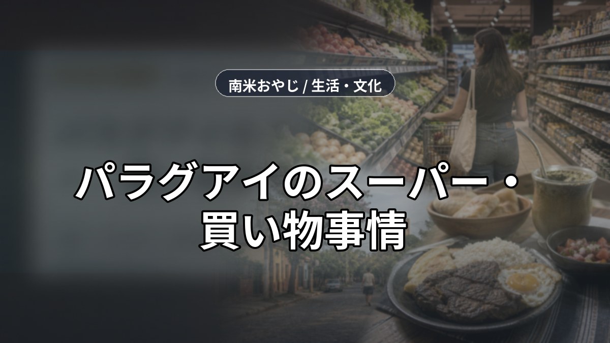 パラグアイのスーパー・買い物事情｜食費・日本食材・節約確認【2026年】 のサムネイル画像
