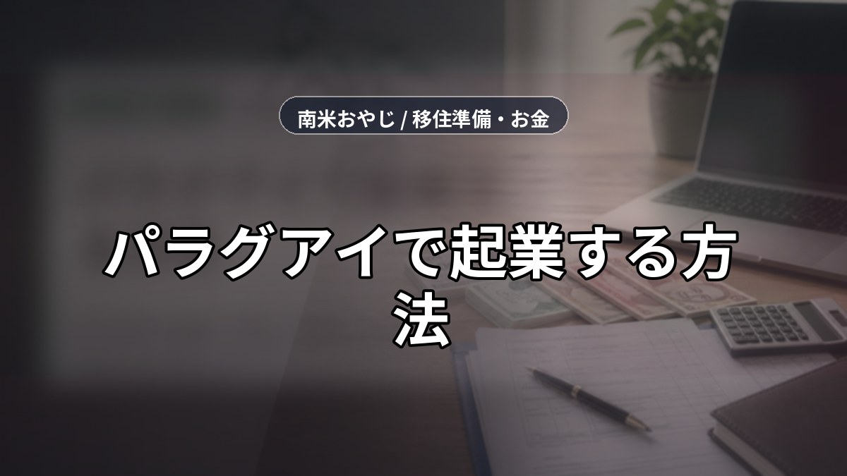 パラグアイで起業する方法｜法人設立の種類・費用・手続きを在住者が解説【2026年版】 のサムネイル画像