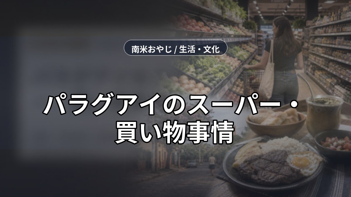 パラグアイのスーパー・買い物事情｜食費・日本食材・節約確認【2026年】 のサムネイル画像