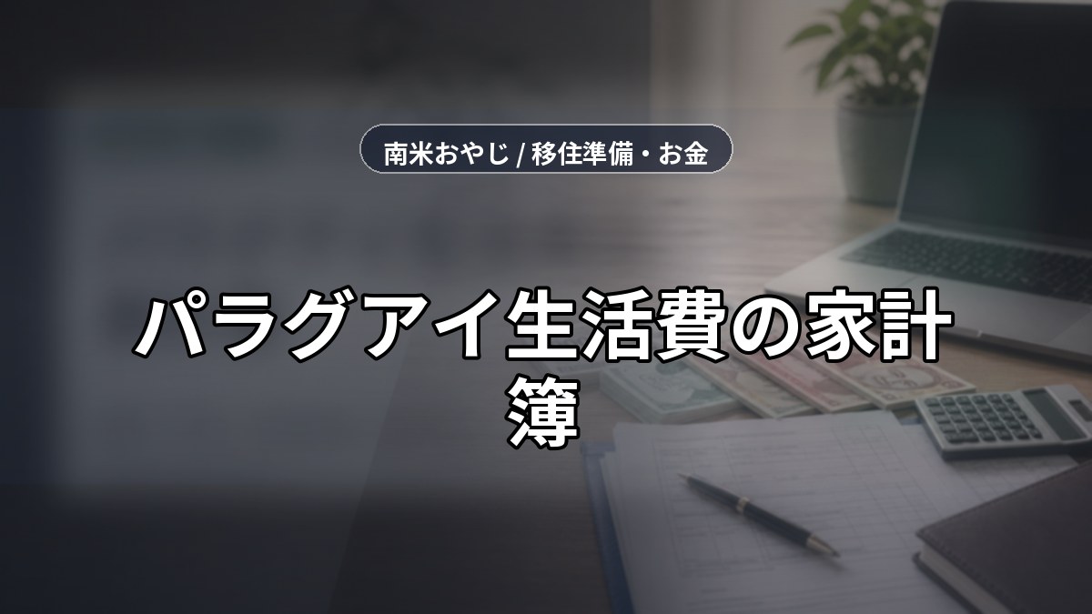 パラグアイ生活費の家計簿｜家賃・送金・税務確認【2026年】 のサムネイル画像
