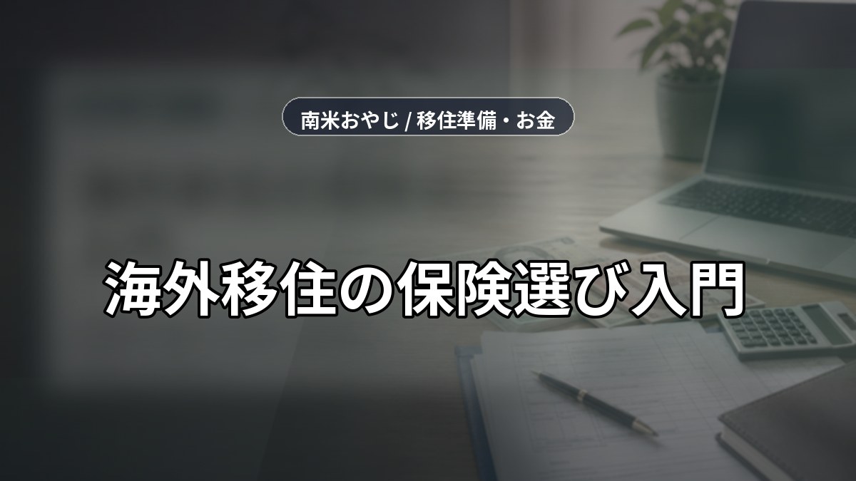 海外移住の保険選び入門｜比較前に確認する項目【2026年】 のサムネイル画像