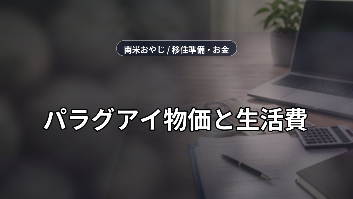 パラグアイ物価と生活費｜支出確認・送金・税務整理【2026年】 のサムネイル画像