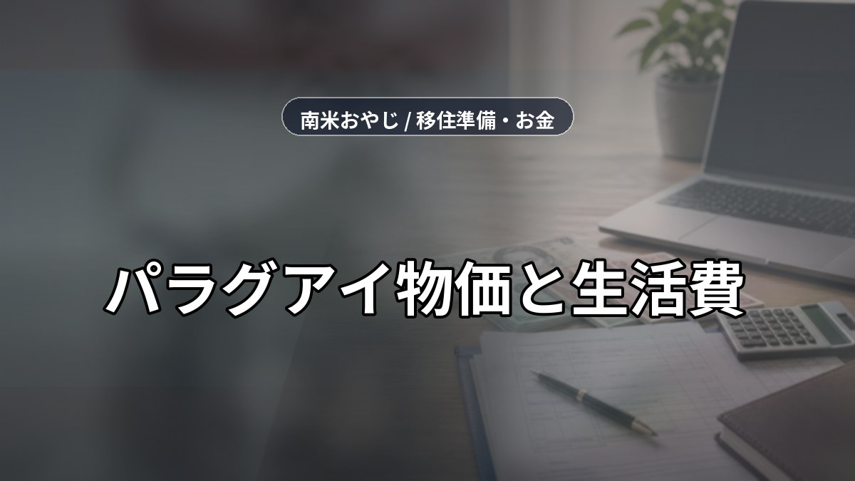 パラグアイ物価と生活費｜食費・家賃・送金・税務確認【2026年】 のサムネイル画像